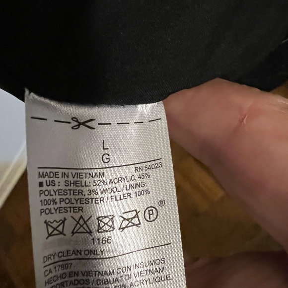 Old navy men’s large pea coat - Picture 3 of 4